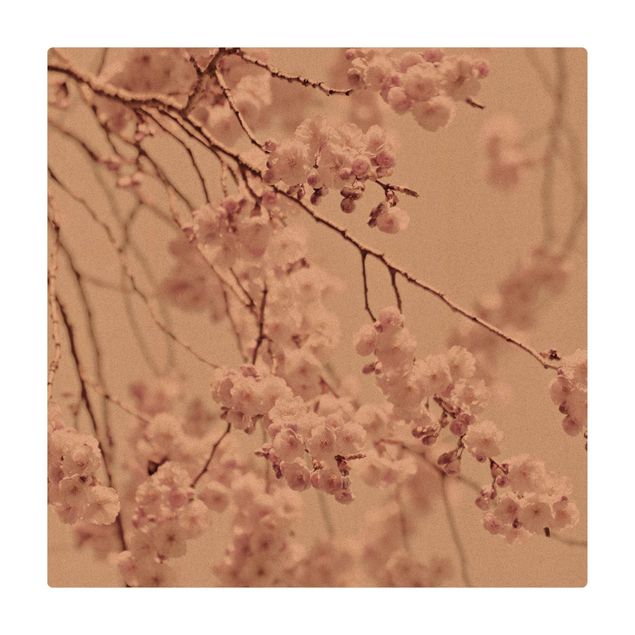 Tappetino di sughero - Danza di fiori di ciliegio - Quadrato 1:1