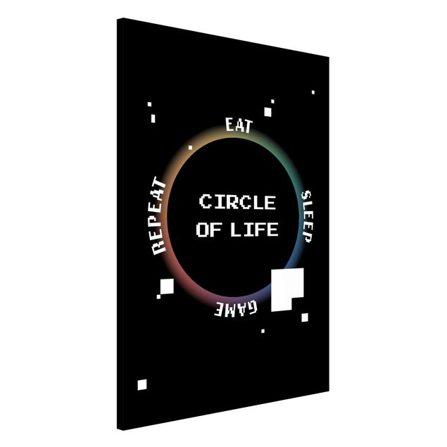 Lavagna magnetica nero Videogioco classico Circle of Life