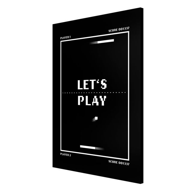 Lavagna magnetica - Videogioco classico in bianco e nero Let's Play - Formato verticale 2:3