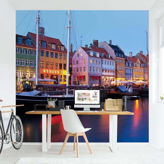 Carta da parati - Copenhagen harbor in the evening