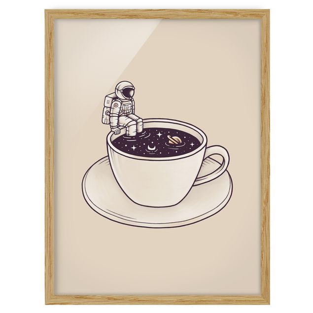 Poster con cornice - Caffè cosmico