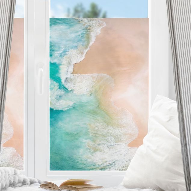 Pellicola per vetri colorata Bacio dell'oceano