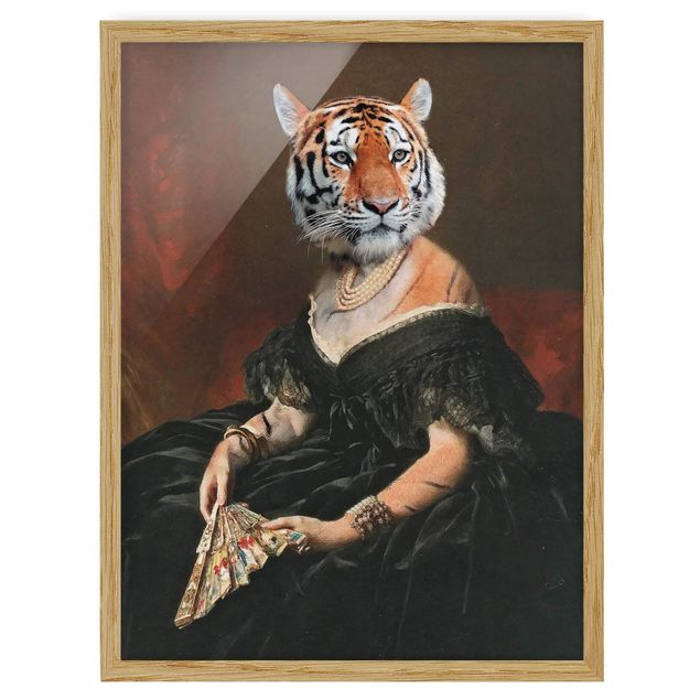 Poster con cornice - Lady Tiger