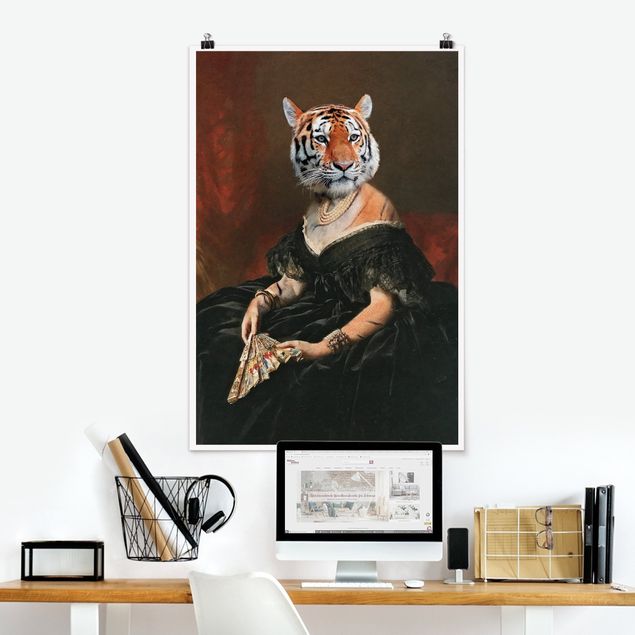 quadri con animali Signora Tigre
