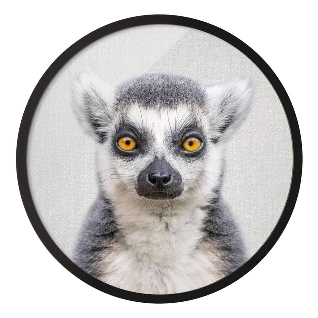 Quadro rotondo incorniciato - Lemure Ludwig