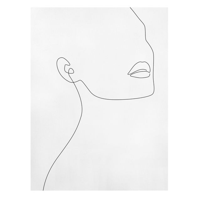 Stampa su tela - Line Art - Bellezza minimalista - Formato verticale 3:4