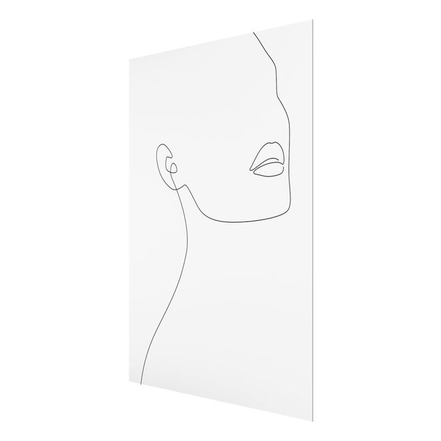 Quadro in vetro - Line Art - Bellezza minimalista