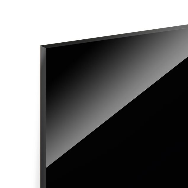 Quadro in vetro - Line Art su nero - 3 parti