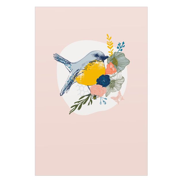 Decorazione per finestre - Lisa Dolson - Uccello in primavera