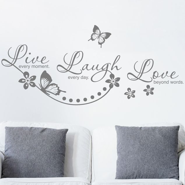 Adesivo murale - Live Laugh Love