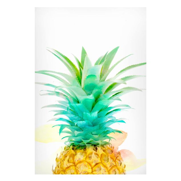Lavagna magnetica - Pineapple Watercolor - Formato verticale 2:3