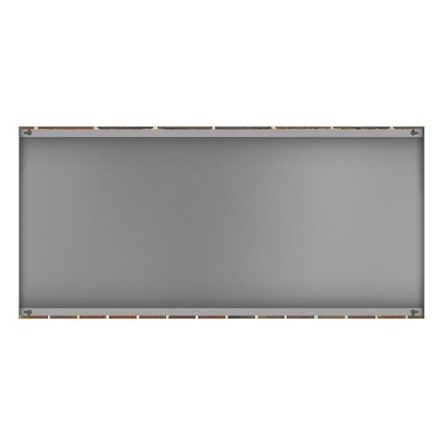 Lavagna magnetica - Brick Wallpaper London Maroon - Panorama formato orizzontale