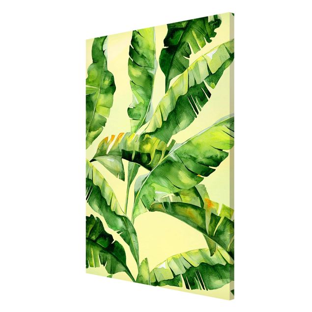 Lavagna magnetica - Banana Leaves Watercolor - Formato verticale 2:3