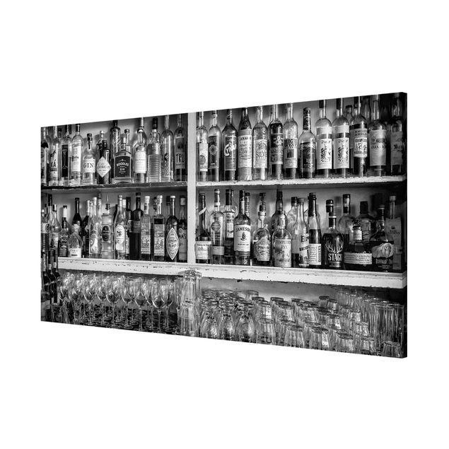 Lavagna magnetica - Bar Black White - Panorama formato orizzontale