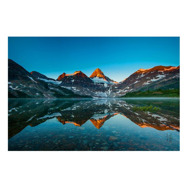 Lavagna magnetica - Mountain Landscape At Lake Magog In Canada - Formato orizzontale