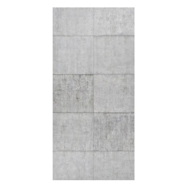 Lavagna magnetica - Concrete Tile Look Gray - Panorama formato verticale
