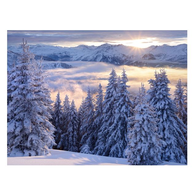 Lavagna magnetica bianco Vista degli Alti Tauri da Kreuzkogel Austria
