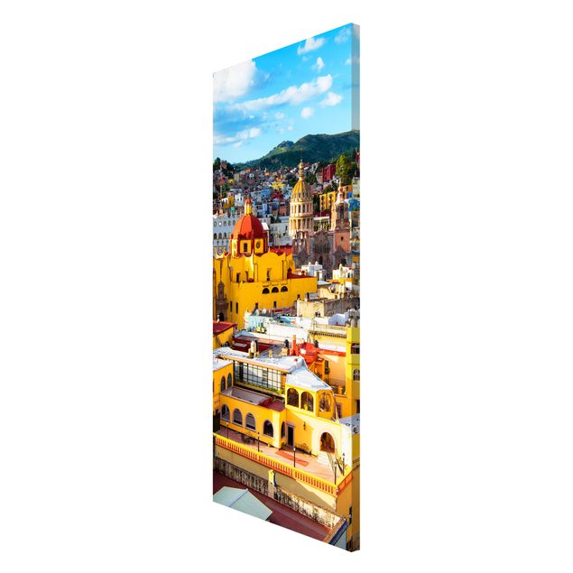 Lavagna magnetica - Colourful Houses Guanajuato - Panorama formato verticale