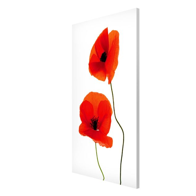 Lavagna magnetica - Charming Poppies - Formato verticale 4:3