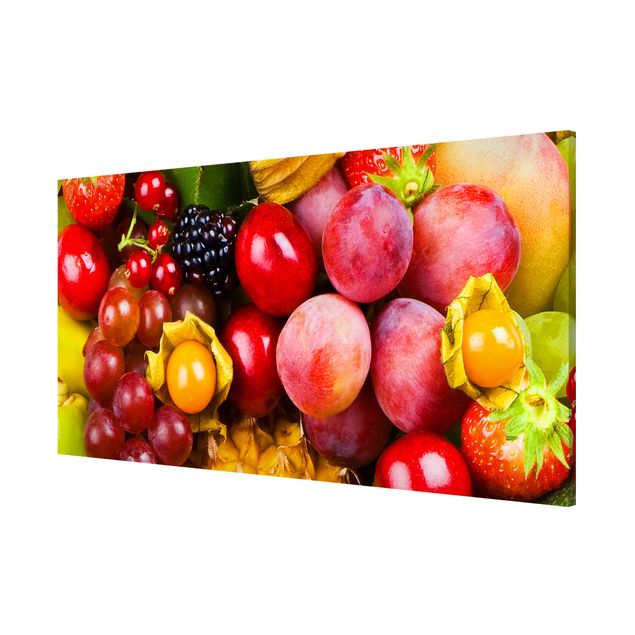 Lavagna magnetica - Colourful Exotic Fruits - Panorama formato orizzontale
