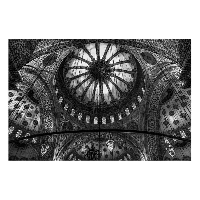 Lavagna magnetica nero Le cupole della Moschea Blu