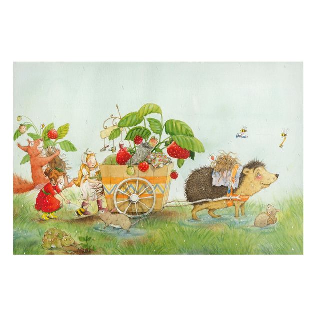 Lavagna magnetica - The Strawberry Fairy - With Hedgehog - Formato orizzontale 3:2