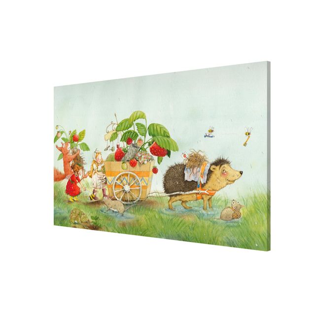 Lavagna magnetica - The Strawberry Fairy - With Hedgehog - Formato orizzontale 3:2