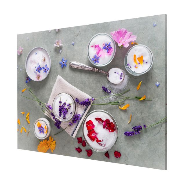 Lavagna magnetica - Edible Flowers With Lavender Sugar - Formato orizzontale 3:4