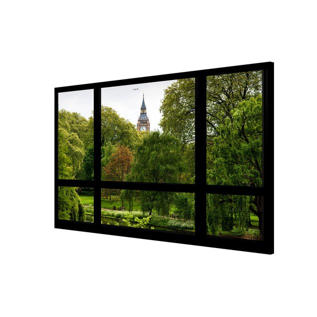 Lavagna magnetica - Window Overlooking St. James Park On Big Ben - Formato orizzontale