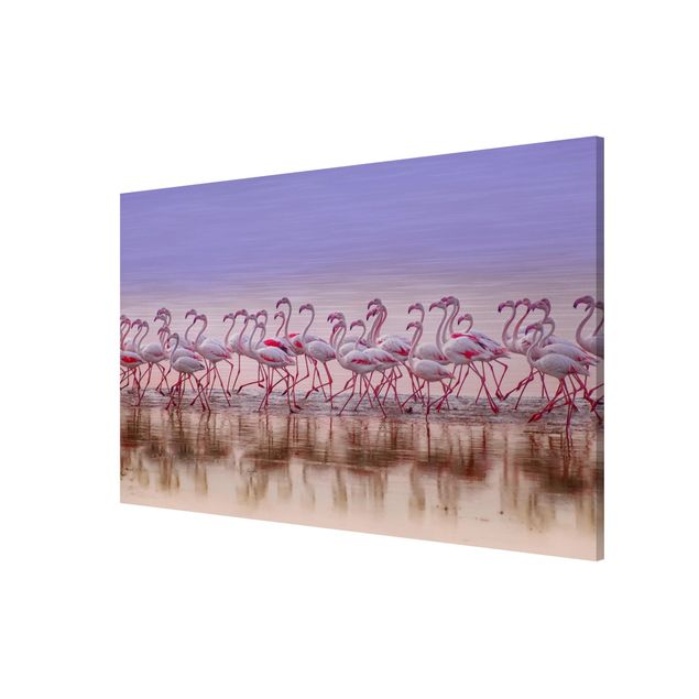 Lavagna magnetica - Flamingo partito - Formato orizzontale 3:2