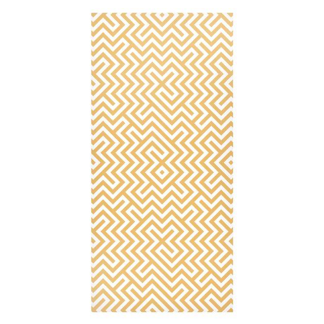 Lavagna magnetica - Geometric Pattern Design Yellow - Panorama formato verticale
