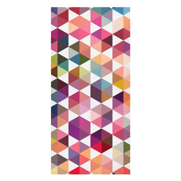 Lavagna magnetica - Hexagon Facets - Panorama formato verticale
