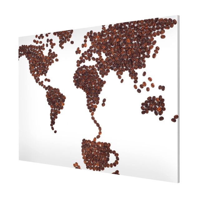 Lavagna magnetica - Coffee Around The World - Formato orizzontale 3:4