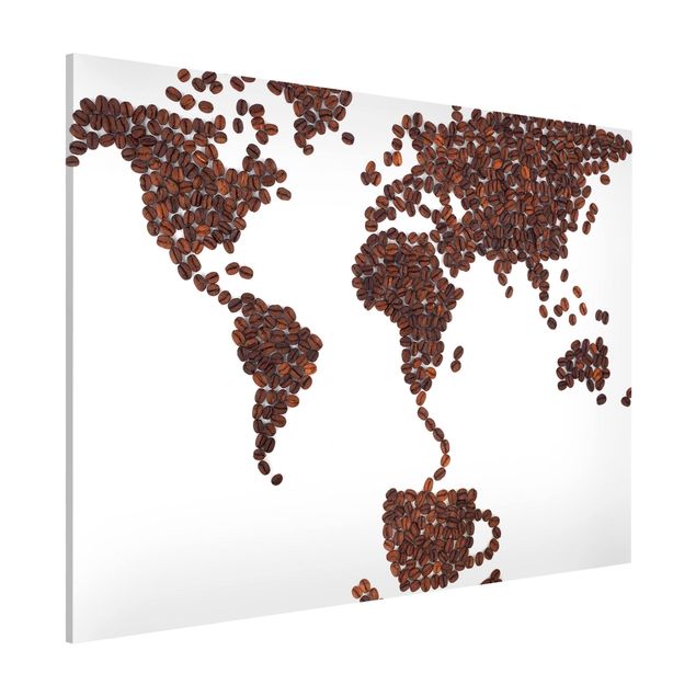 Lavagna magnetica per ufficio Il caffè nel mondo