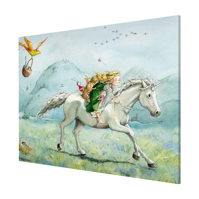 Lavagna magnetica - Lilia - On The Unicorn - Formato orizzontale 3:4