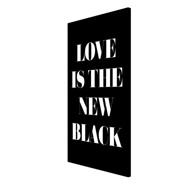 Lavagna magnetica - Love Is The New Black - Formato verticale 4:3