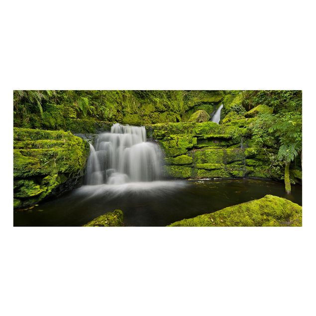 Lavagna magnetica - Lower Mclean Falls In New Zealand - Panorama formato orizzontale