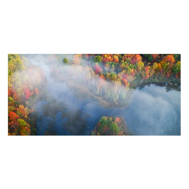 Lavagna magnetica - Veduta aerea - Sinfonia d'autunno - Panorama formato orizzontale