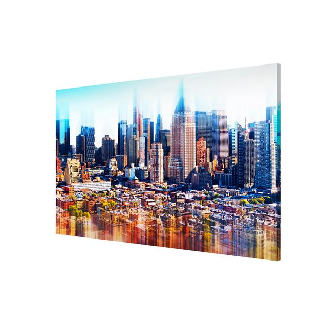 Lavagna magnetica - Manhattan Skyline Urban Stretch - Formato verticale