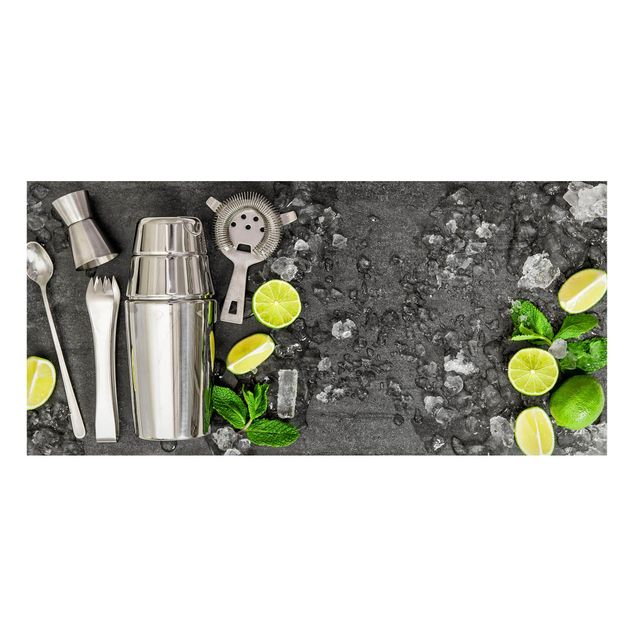 Lavagna magnetica - Mojito Mixed Drink - Panorama formato orizzontale