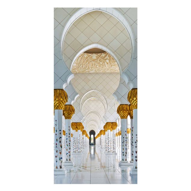 Lavagna magnetica bianco Moschea di Abu Dhabi
