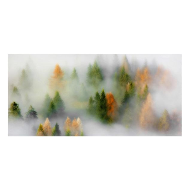 Lavagna magnetica - Nube di foresta in autunno - Panorama formato orizzontale