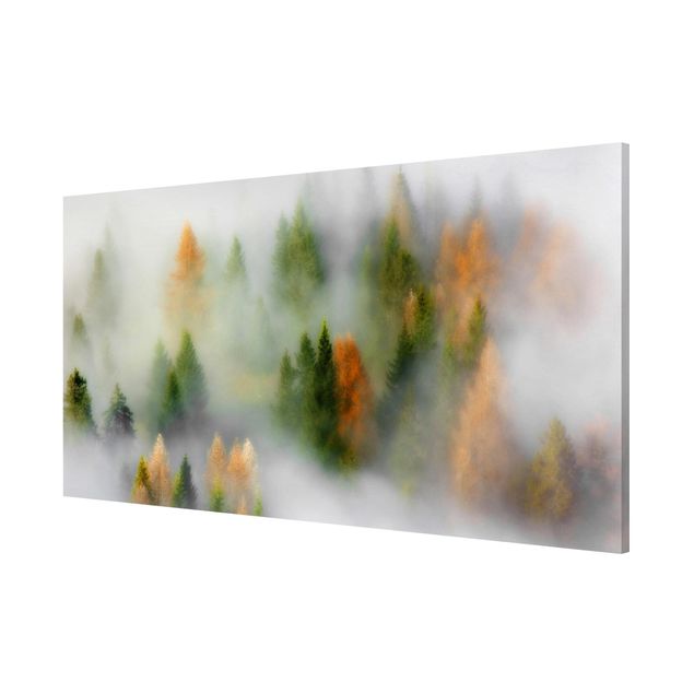 Lavagna magnetica - Nube di foresta in autunno - Panorama formato orizzontale