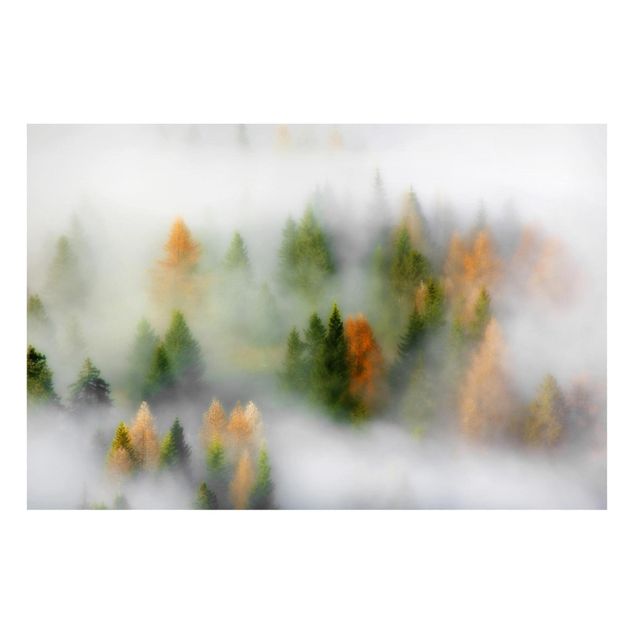 Lavagna magnetica - Nube di foresta in autunno - Formato orizzontale 3:2