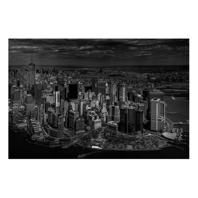 Lavagna magnetica nero New York - Manhattan dall'alto