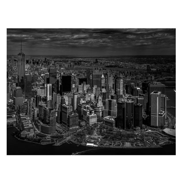 Lavagna magnetica nero New York - Manhattan dall'alto
