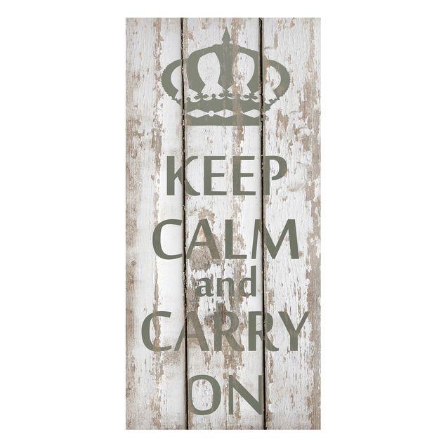 Lavagna magnetica - No.RS183 Keep Calm And Carry On - Panorama formato verticale