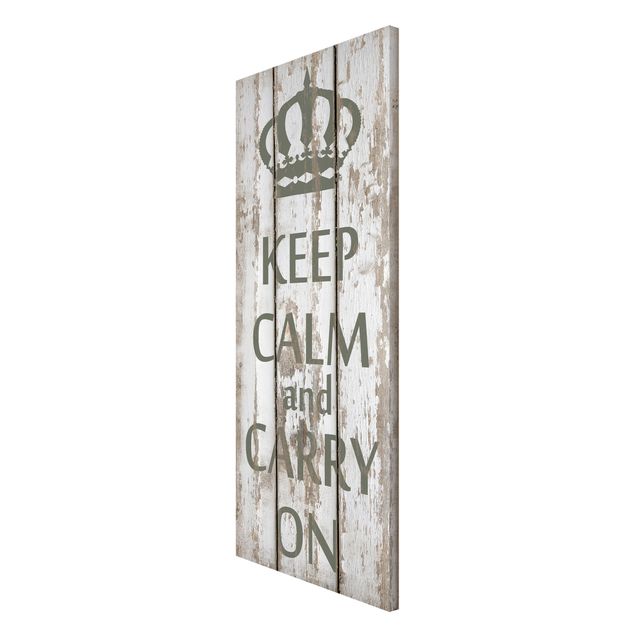 Lavagna magnetica - No.RS183 Keep Calm And Carry On - Panorama formato verticale