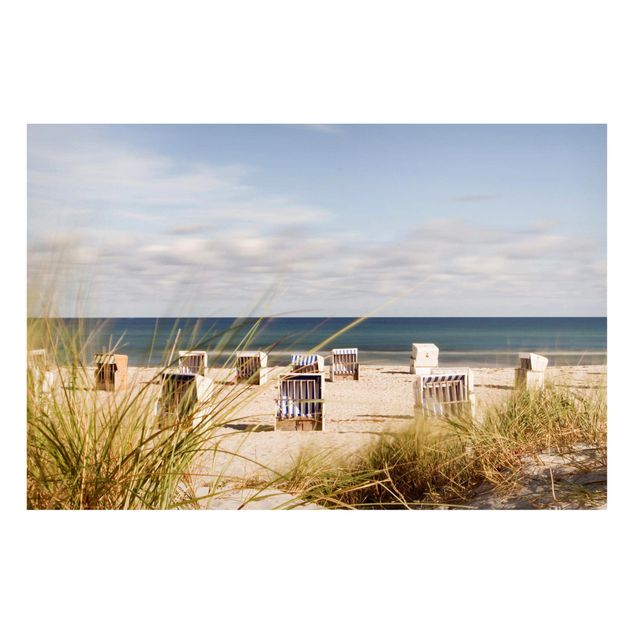 Lavagna magnetica - Baltic Sea And Beach Chairs - Formato orizzontale 3:2