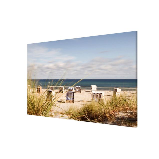 Lavagna magnetica - Baltic Sea And Beach Chairs - Formato orizzontale 3:2